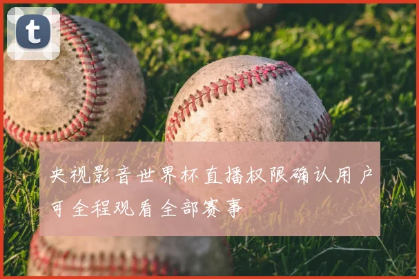 央视影音世界杯直播权限确认用户可全程观看全部赛事